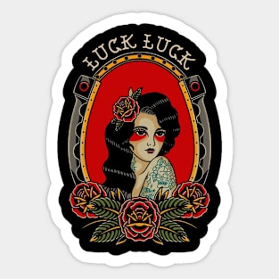 Luck lady tatto Sticker